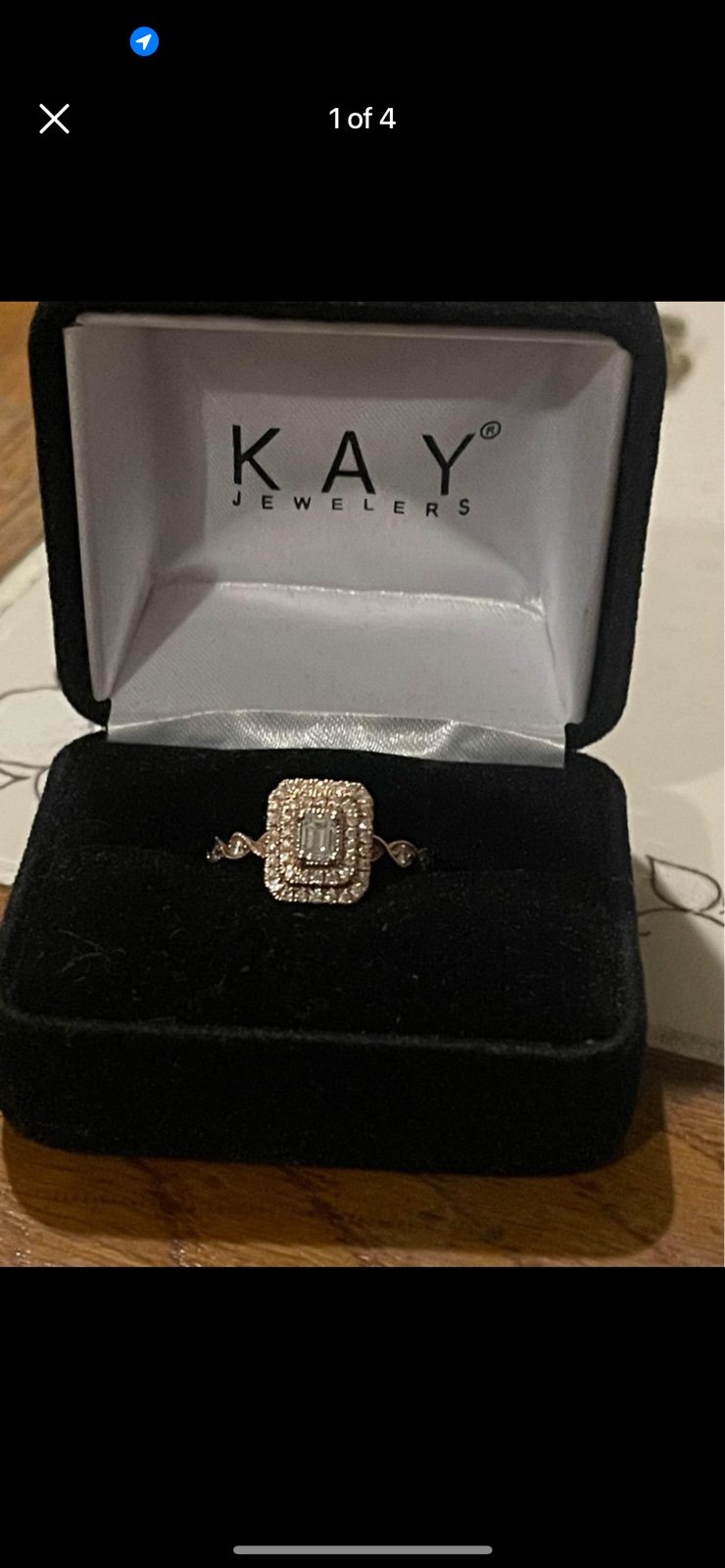 diamond Ring 14k size 7