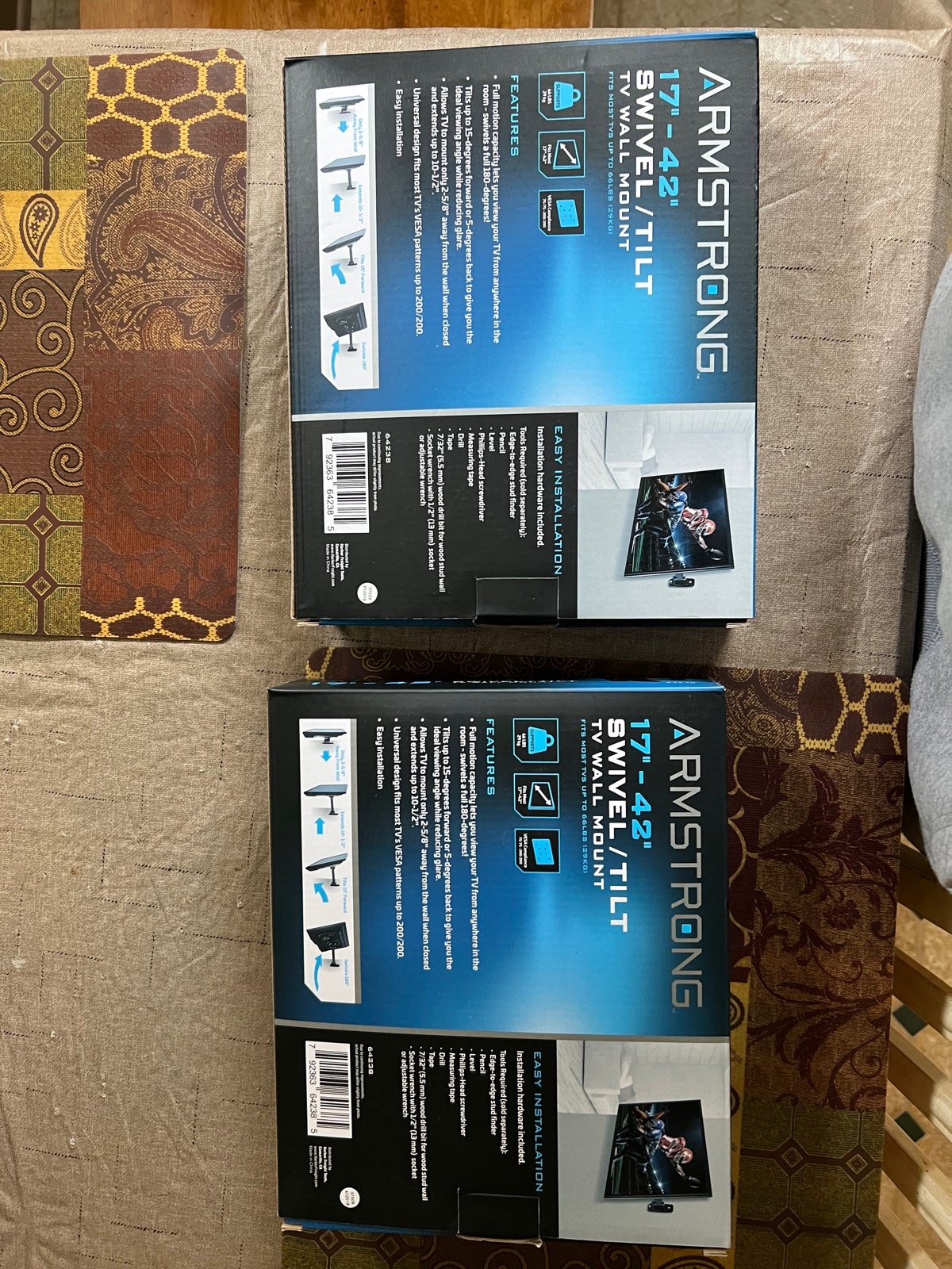 Two tv mounts