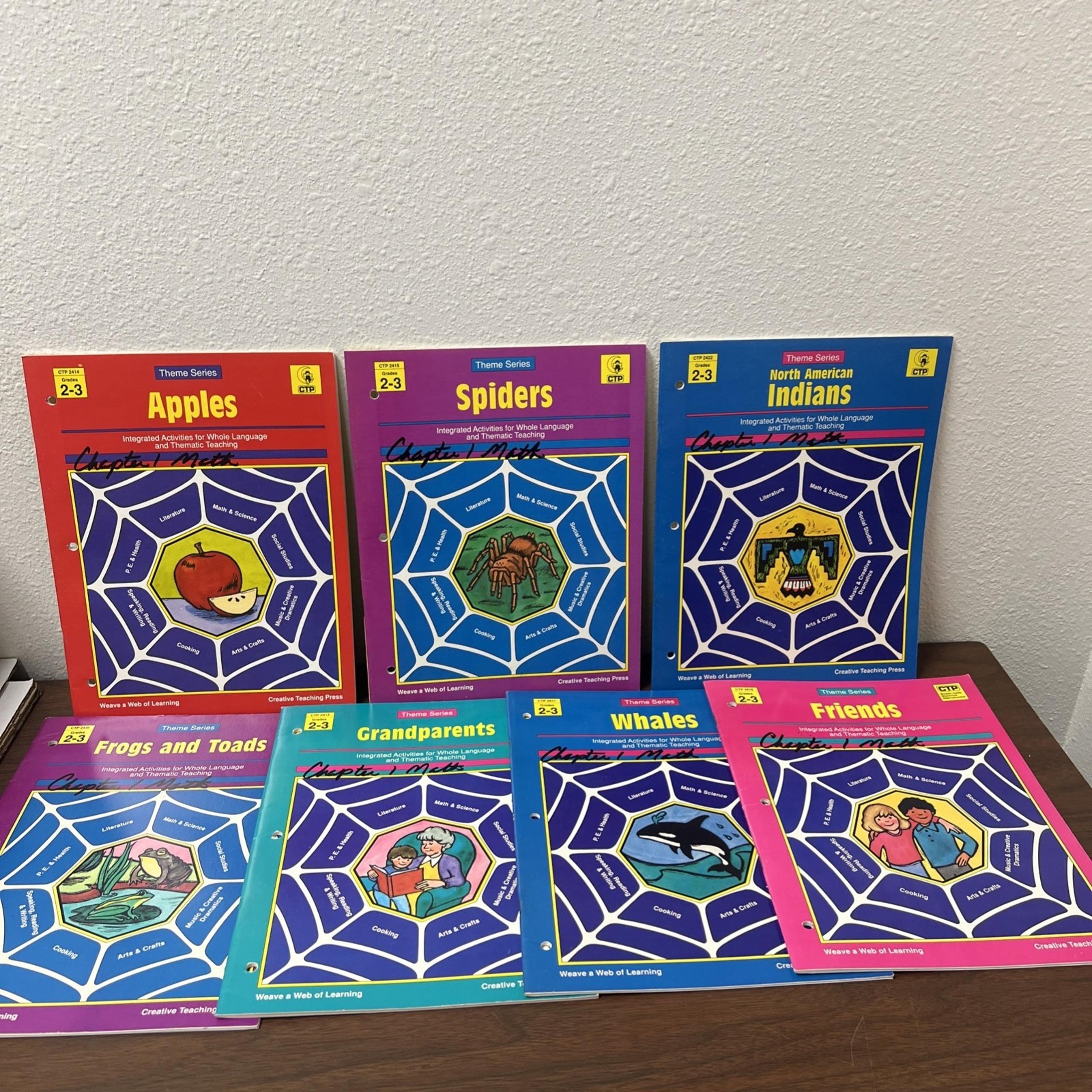 CTP Creative Teaching Press Teachers Theme Series Book Lot of 7 Homeschool 2-3rd
