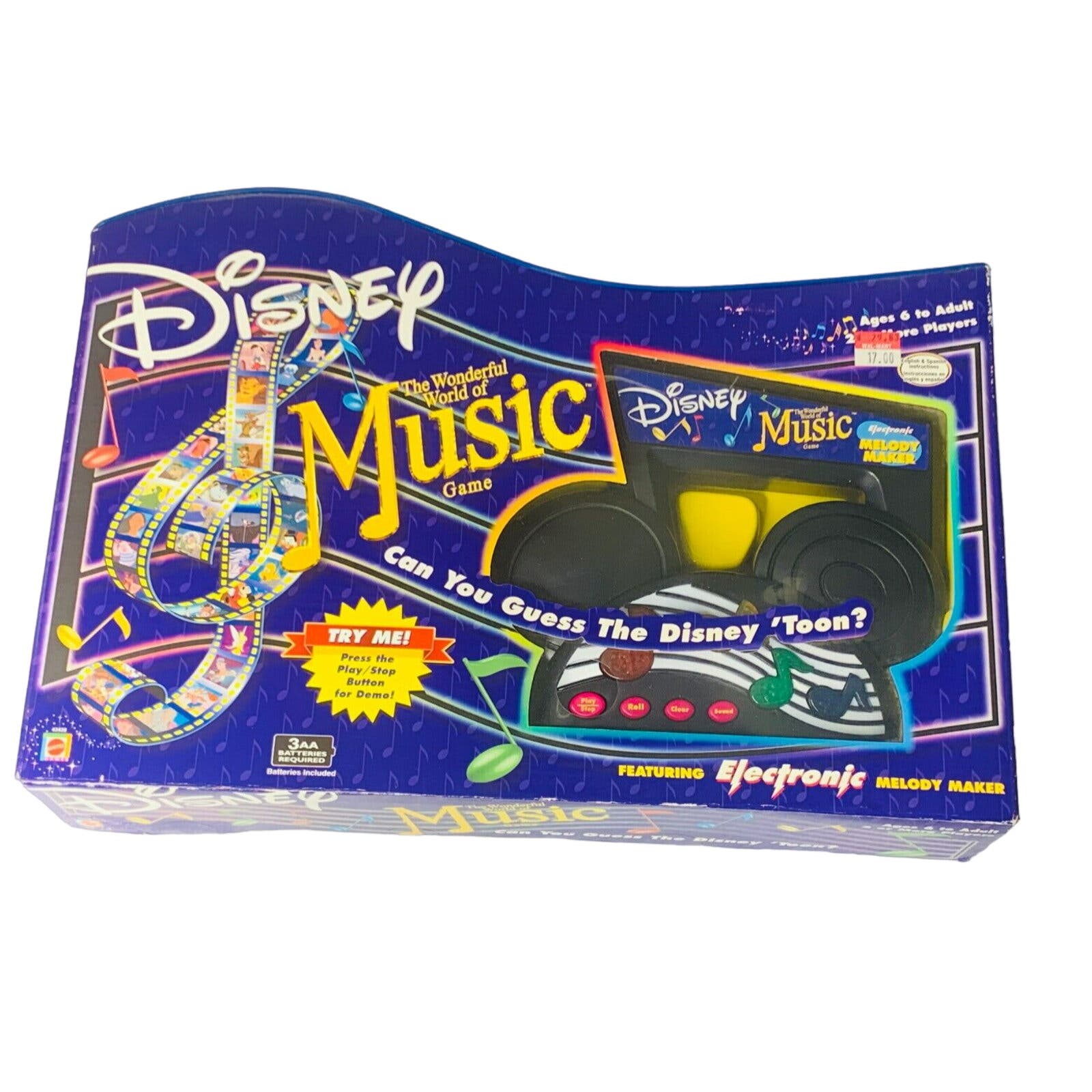 Disney 2002 Mattel Wonderful World Of Music Game, Gently Used, Tested