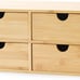 Bamboo Desk Organizer Mini Bamboo Desk Drawer Tabletop 100% Original