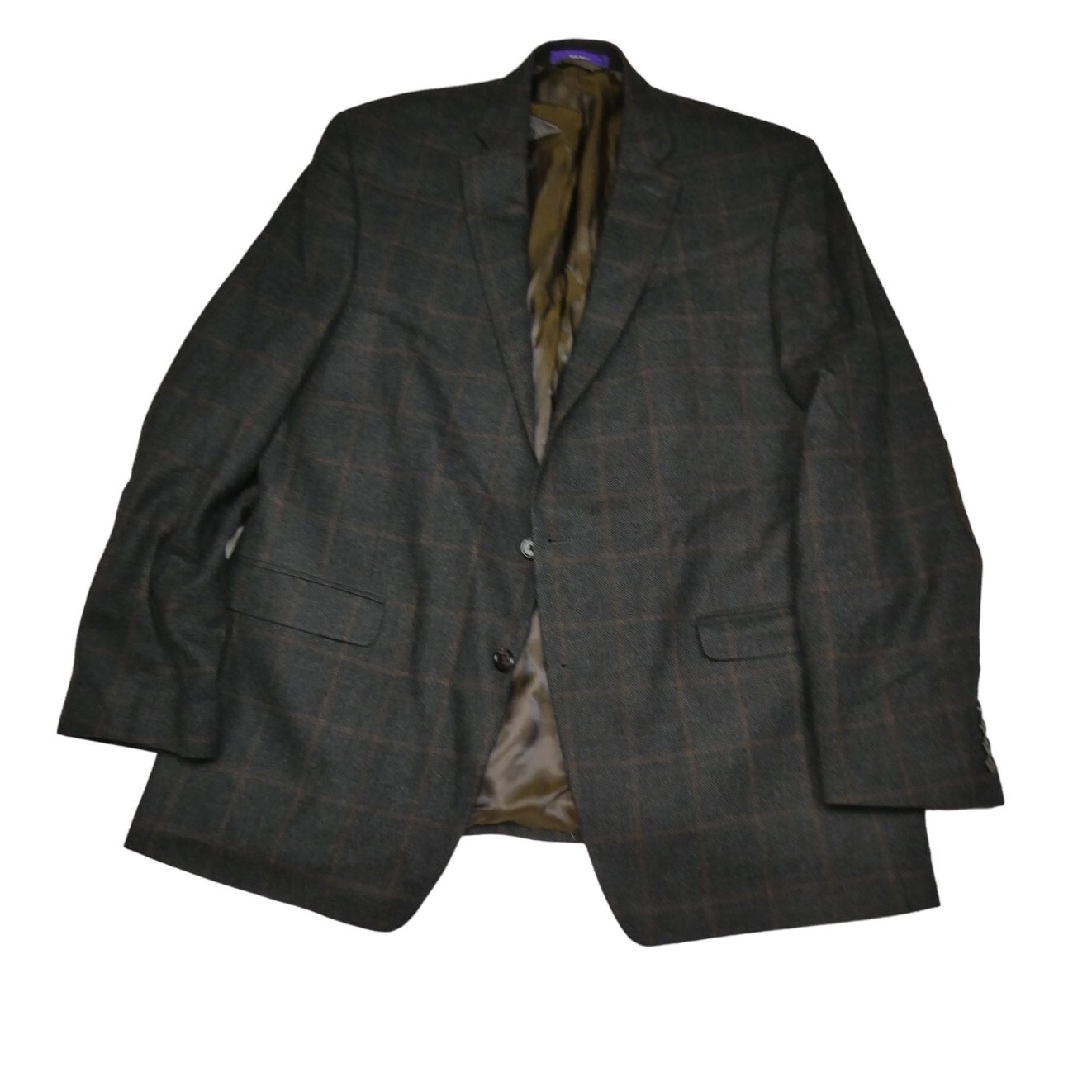 NEW Tallia 100% wool sport coat, size: 46L, dark gray