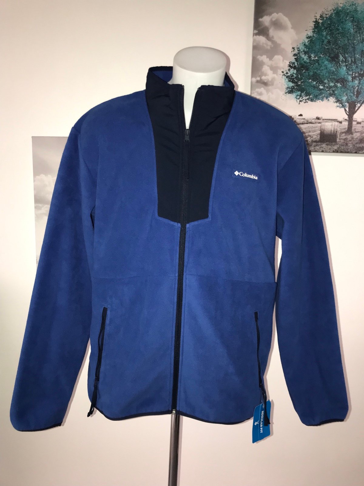 Columbia mens full zip fleece jacket size xl new with tags original 65