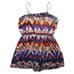 KAS New York Bright Romper Swim Cover Up Rainbow Geometric Pattern Large L New
