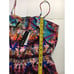 KAS New York Bright Romper Swim Cover Up Rainbow Geometric Pattern Large L New