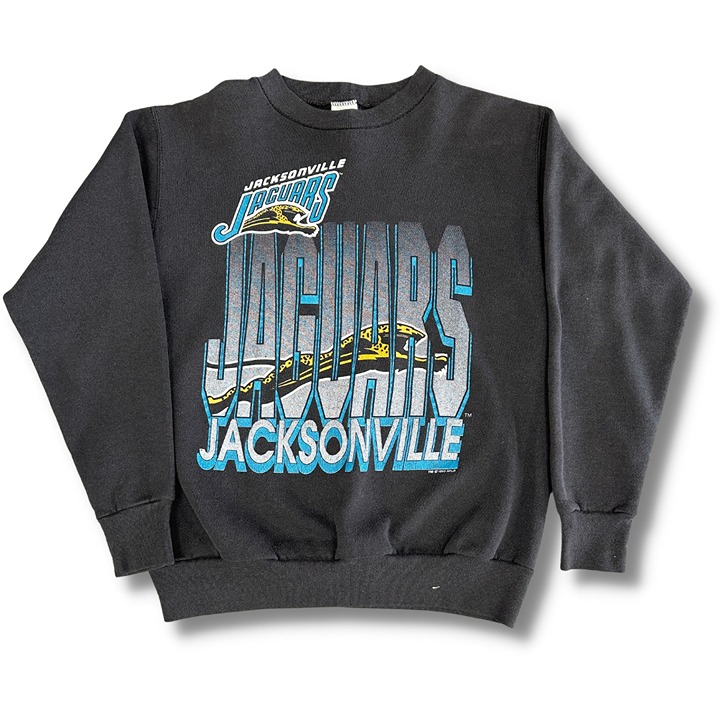 1993 Jacksonville Jaguars Crewneck Sweatshirt in Black