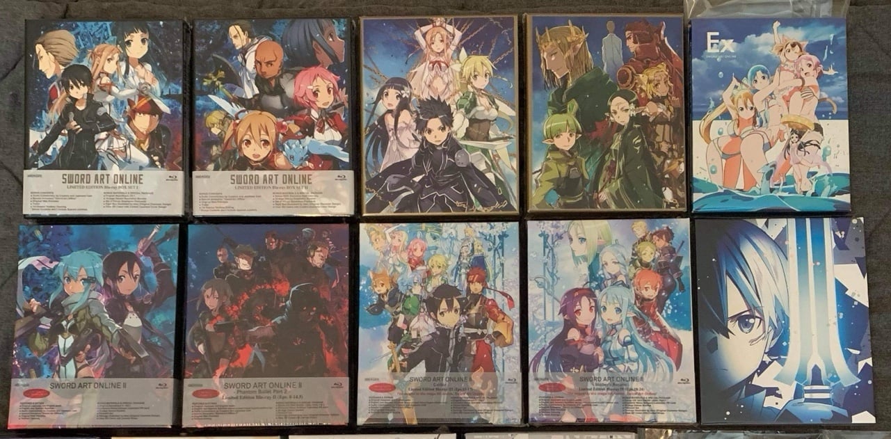 Sword art online season 1 & extra & season 2 & movie limited edition Blu-ray