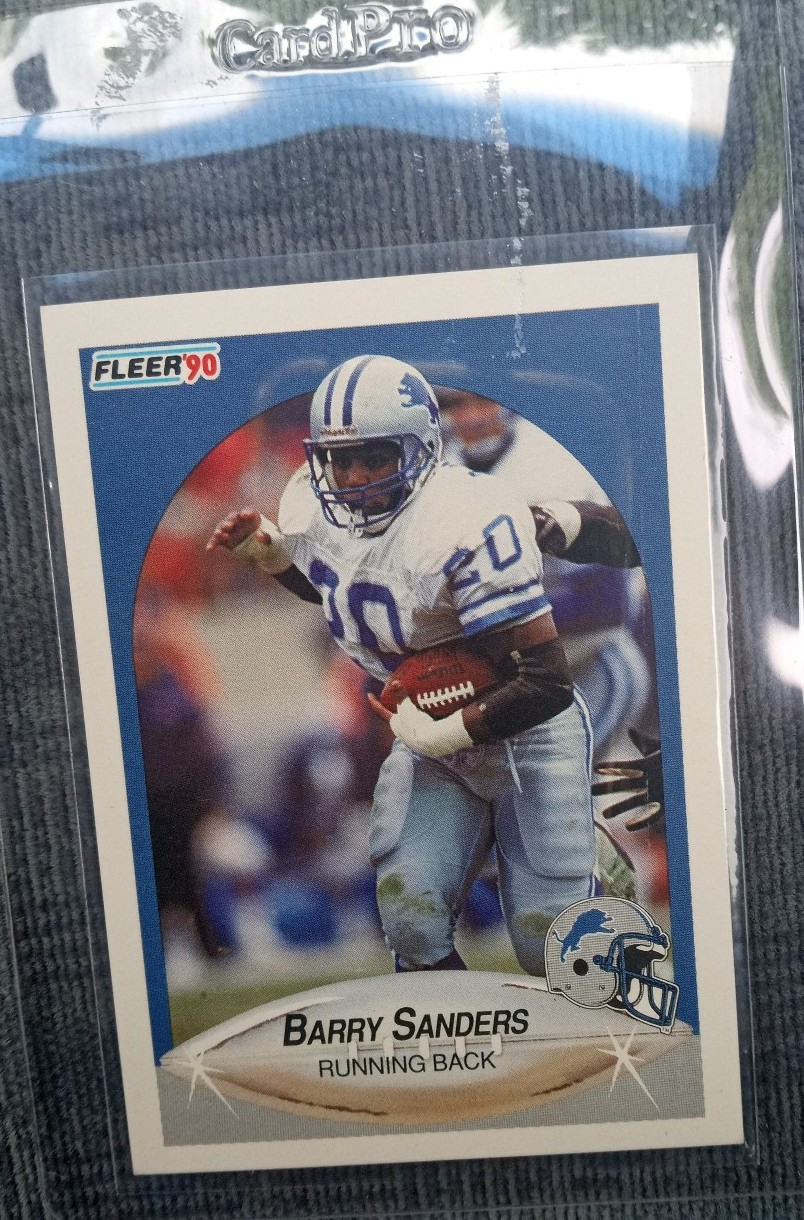 Barry. Sanders. Fleer. #284.