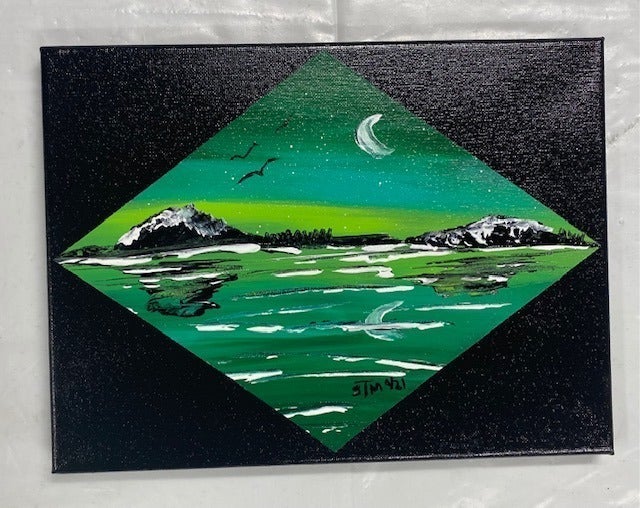 Canvas “Diamonds at the Sea ” 3 Pictures for the price can be sold separately