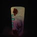 25oz Pink and Orange Tropical Theme Sunshine Glow in The Dark Glitter Tumbler