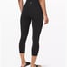 Black Lululemon HR Align Crop 21” leggings Size 10
