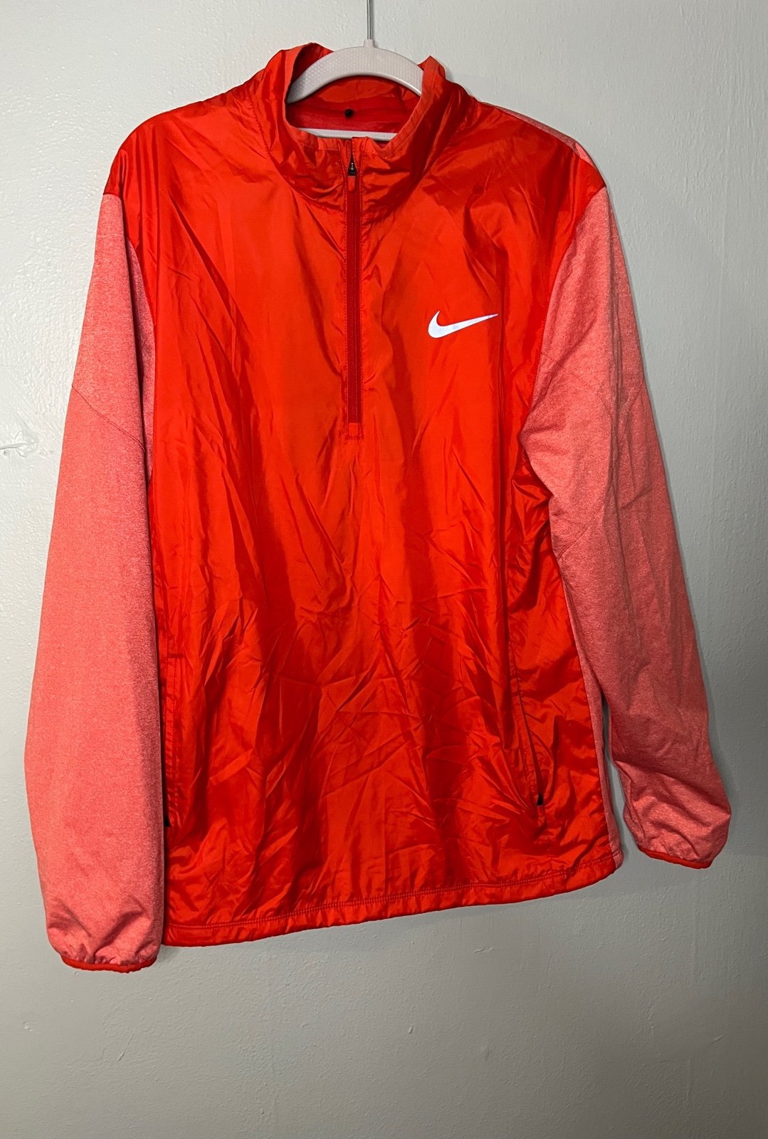 Nike Gold orange 1/4 zip jacket