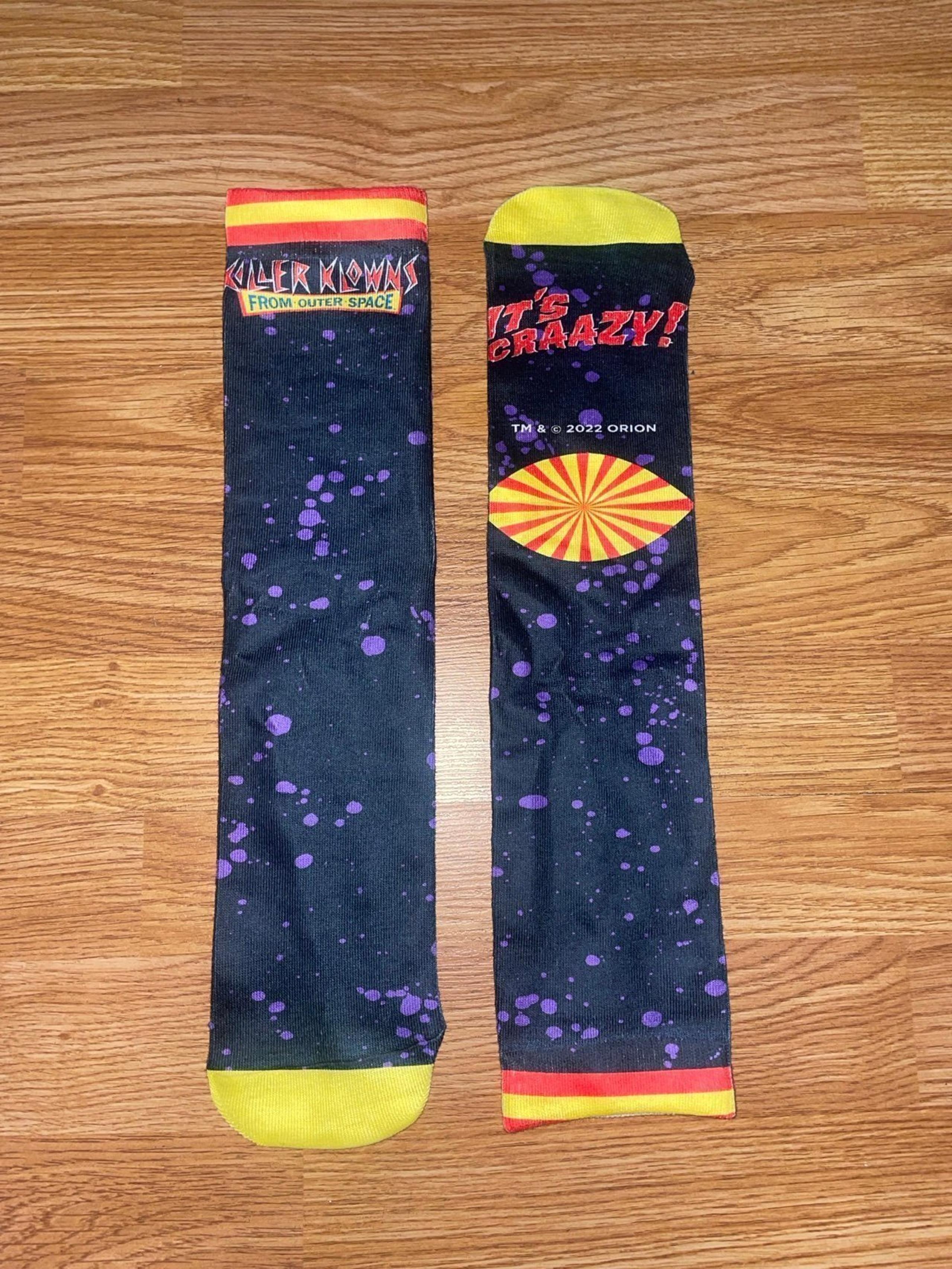 Killer Klowns From Outer Space Spirit Halloween Socks