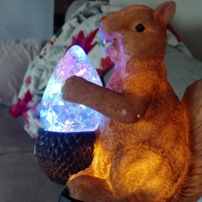 Upgraded Solar Garden Lights, Outdoor Decor - Solar Squirrel Stake Lights, Color