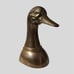 Vintage Leonard Brass Goose Duck Head Paperweight 6 Mid Century Bookend Figurin