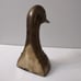 Vintage Leonard Brass Goose Duck Head Paperweight 6 Mid Century Bookend Figurin