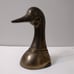 Vintage Leonard Brass Goose Duck Head Paperweight 6 Mid Century Bookend Figurin