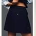 Anthropologie Navy Blue Pleated Mini Skirt/Skort NEW Size 16