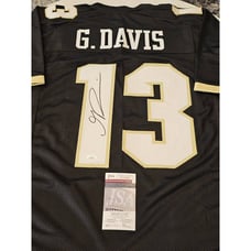 Gabriel Davis Autographed/Signed Jersey JSA COA Black Jersey
