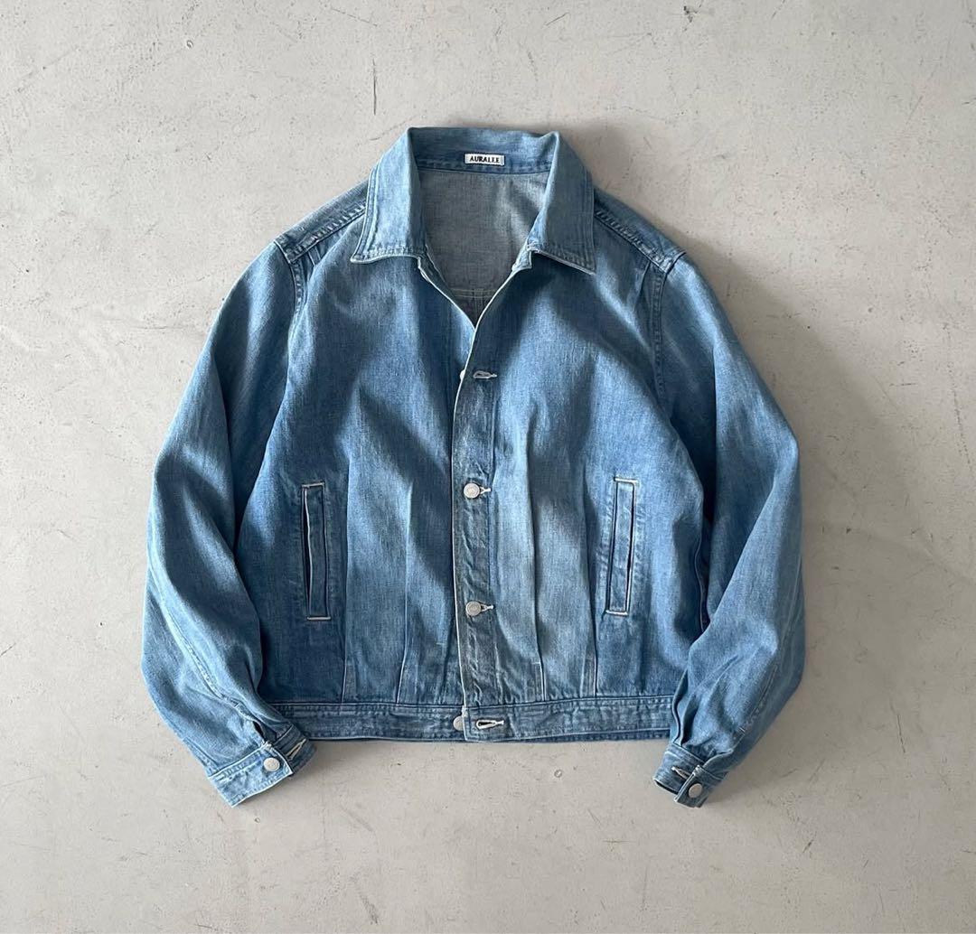 AURALEE 25SS Selvedge Faded Light Denim Jean jacket
