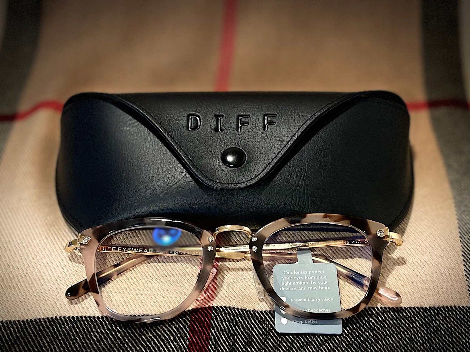 Bran-new with tags, and case Diff Eye Glasses.