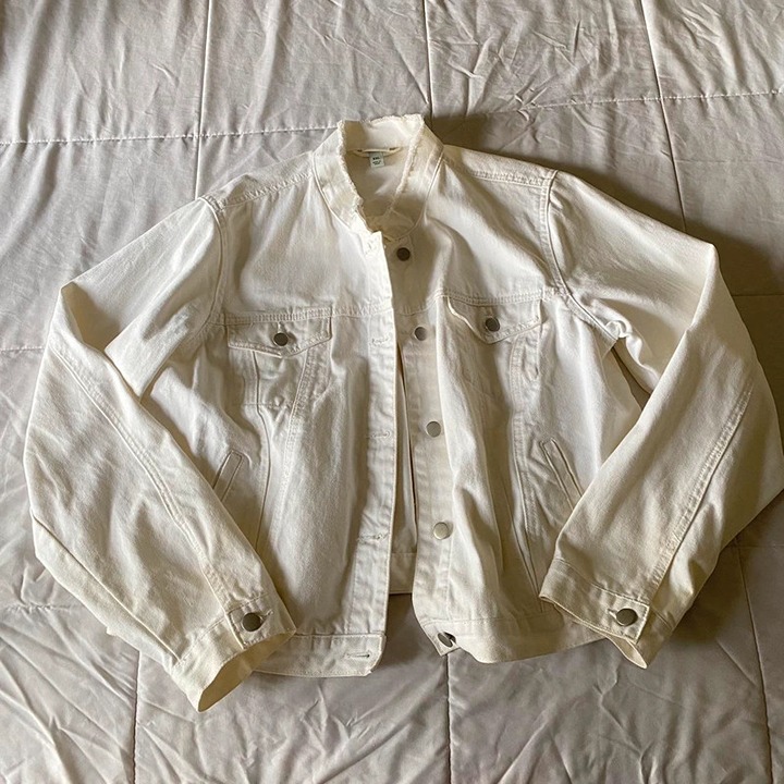 White denim jacket
