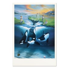 Wyland Keiko's Dream Signed Limited Edition Lithograph Art COA