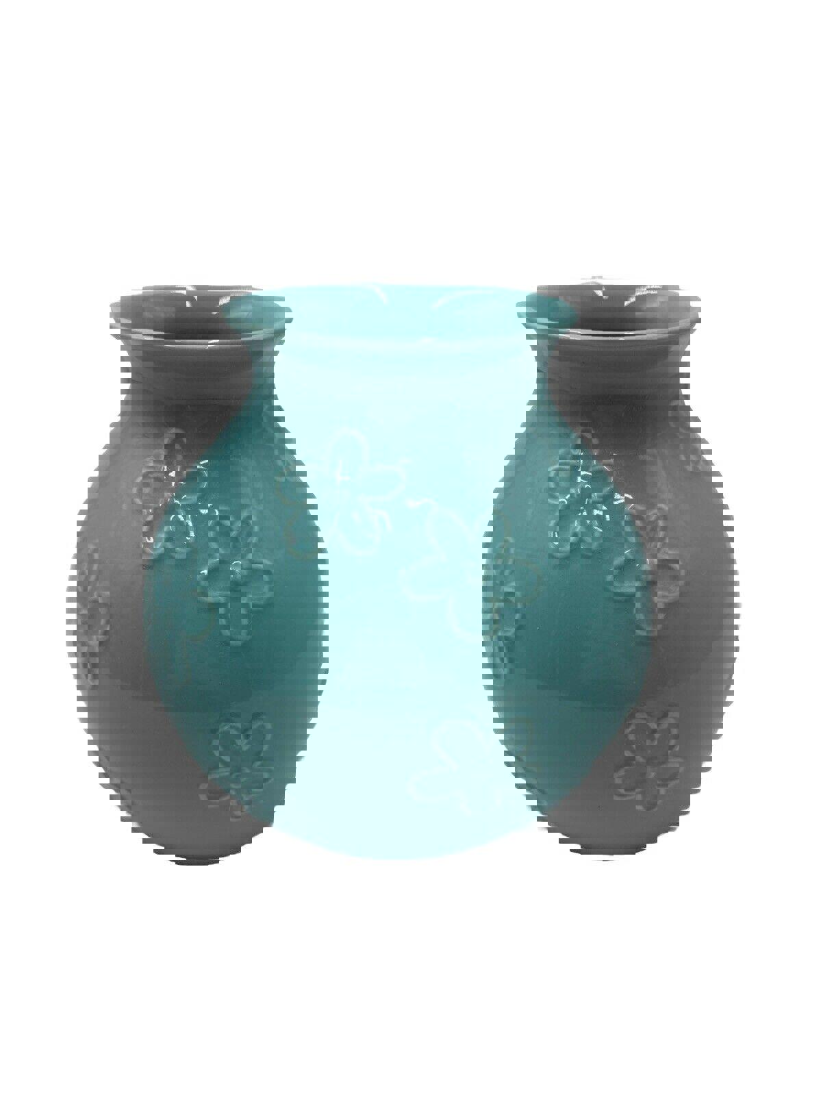 2460 World Market Blue Flower Vase Portugal