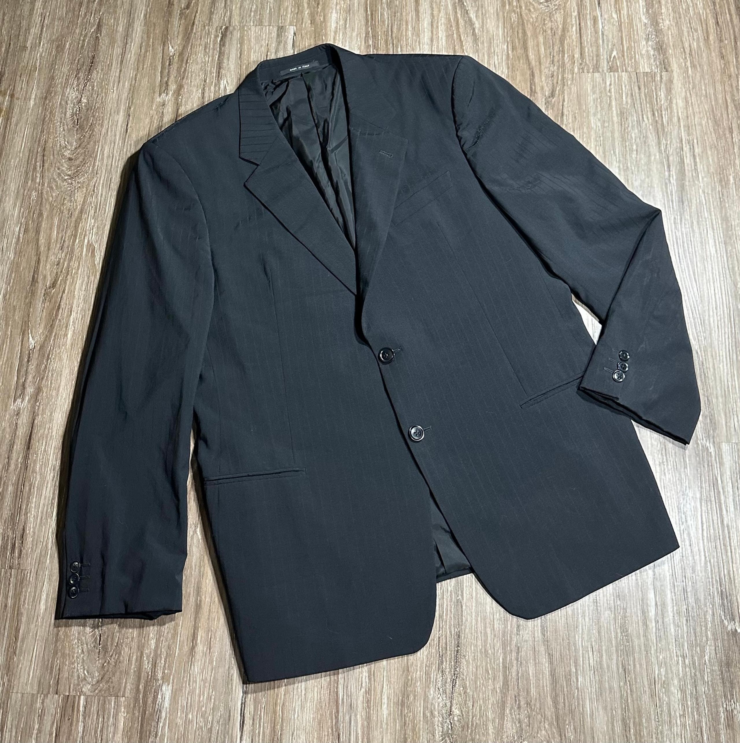 ARMANI Collezioni Made in Italy Men’s Lined Suit Jacket Size 46 (L) Black