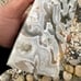 Moss Agate Obelisk Tower with Double Druzy | FREE FAST SHIPPING