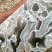 Moss Agate Obelisk Tower with Double Druzy | FREE FAST SHIPPING