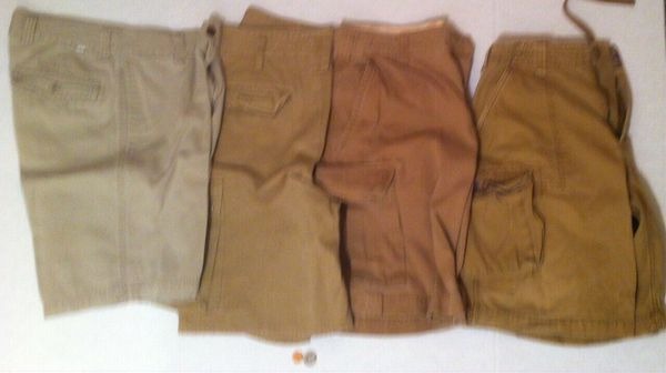 4 Pair of Mens Brown Shorts Size 31