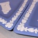 Pair of Wedgwood JasperWare Vintage Diamond shaped Trinket Dishes EUC Circa ‘59