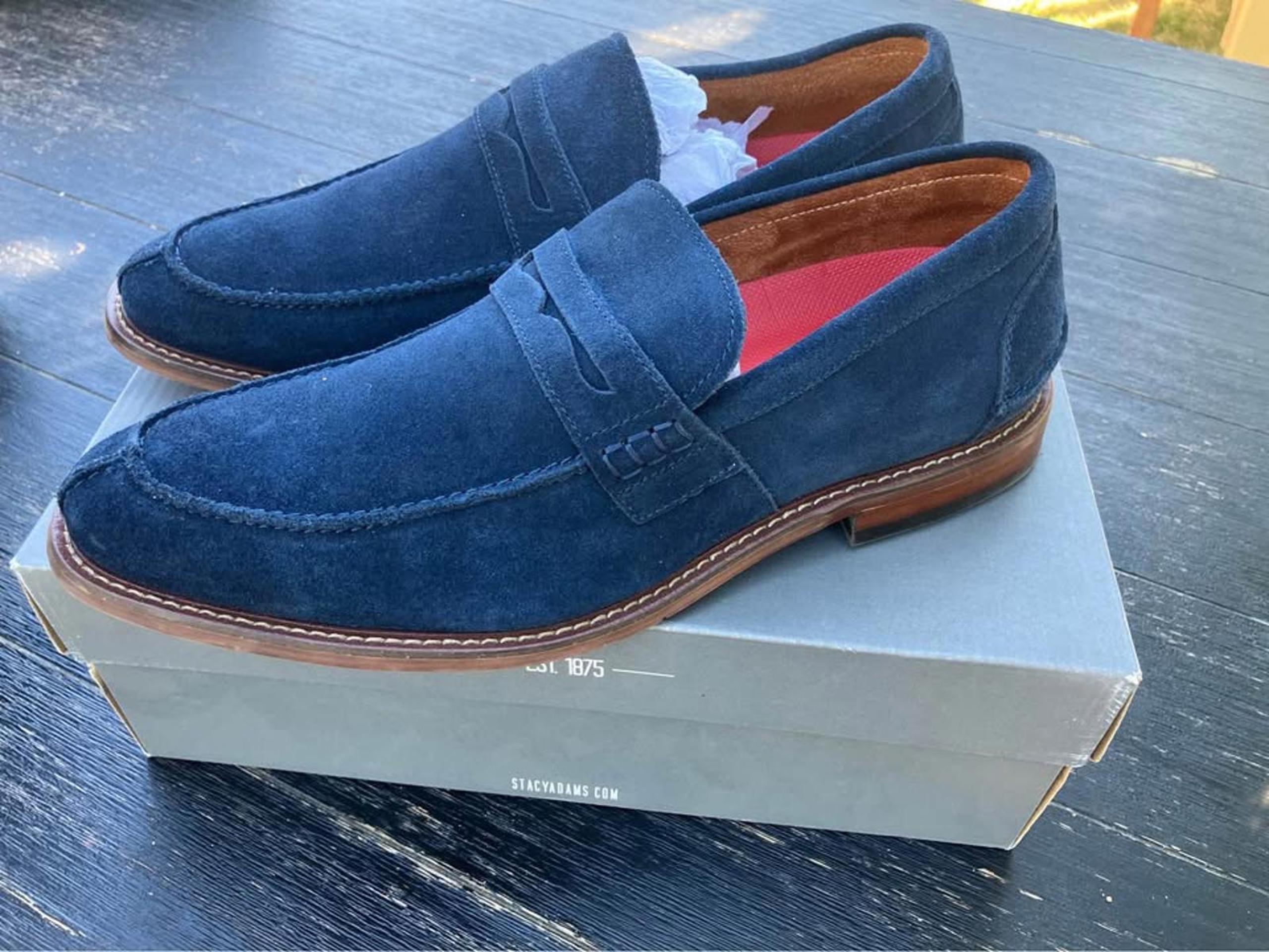 Stacy Adams Mens Marlowe Suede Loafers - Size 9D