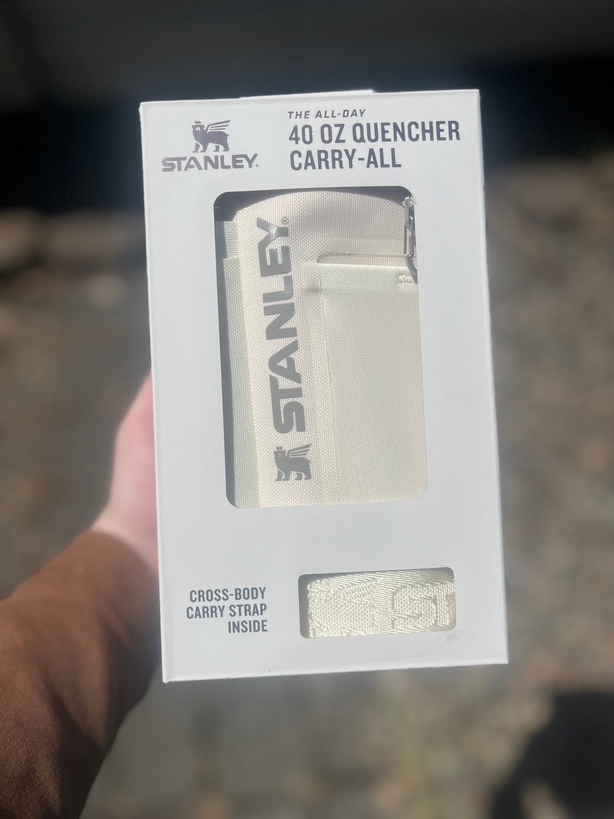 Stanley all day collection cream 40oz carry all totebag