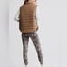 Varley Tan Brown Ellis Reversible Quilt Gilet Puffer Vest
