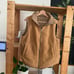 Varley Tan Brown Ellis Reversible Quilt Gilet Puffer Vest