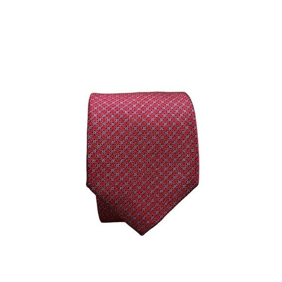 Ermenegildo Zegna Men's Silk Neck Tie Red Blue