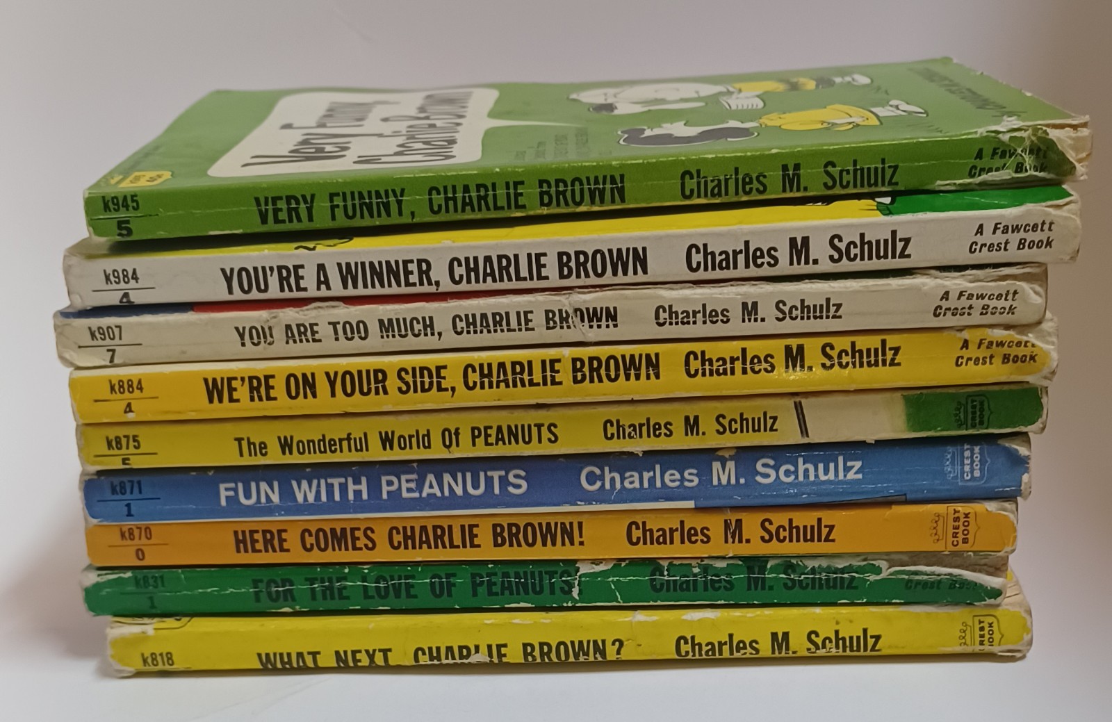 9 Charlie Brown and Snoopy Book Lot