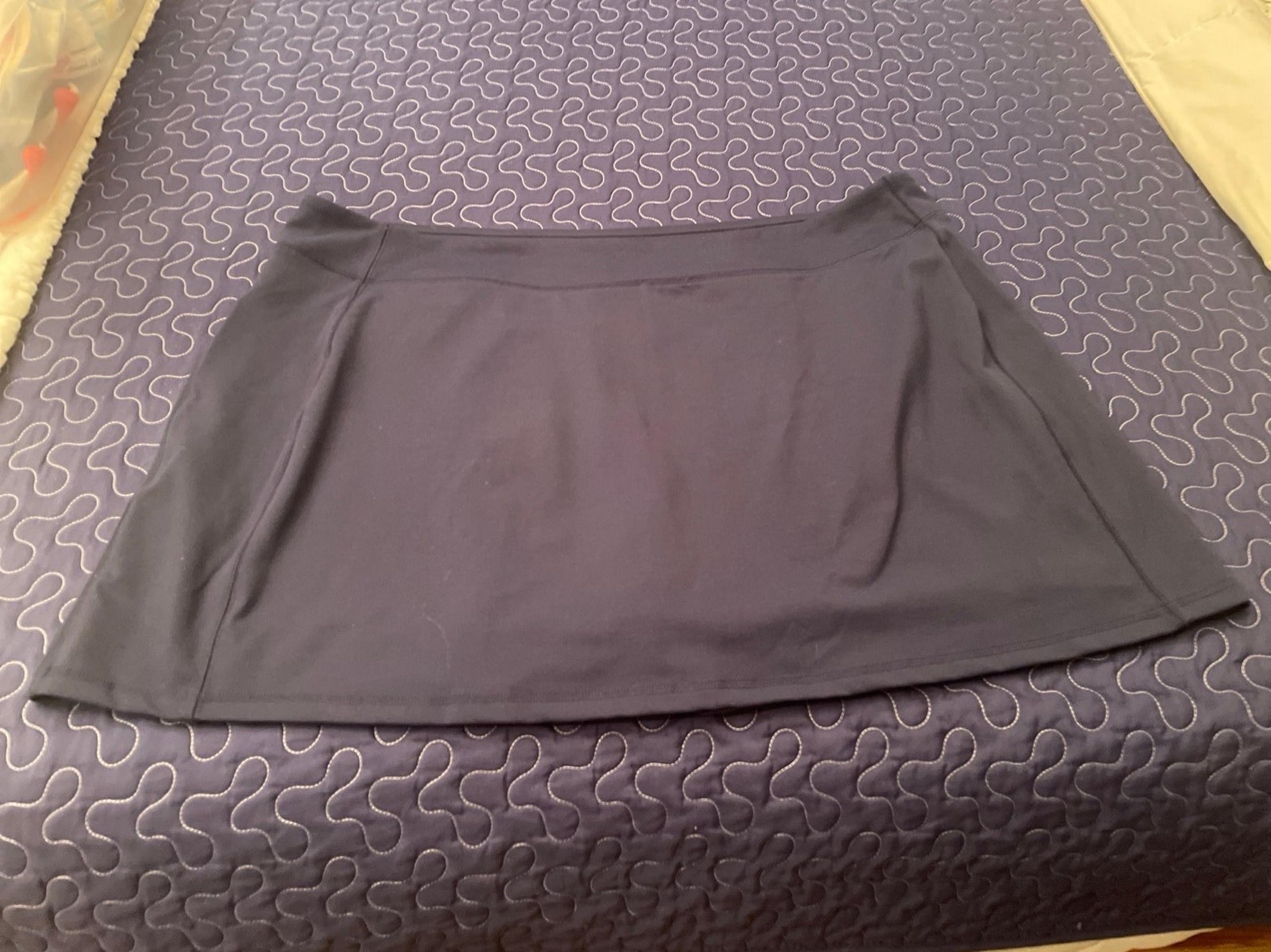 Women’s Lands End Swim Skirt Shorts Navy Blue Size 3X 24w/26w