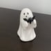 Ceramic Bootiful Ghosts Holding Bat & Pink Pumpkin Figurine Set - Hyde & EEK!