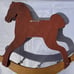 Folk Art Rocking Horse Coat Hanger Children's
