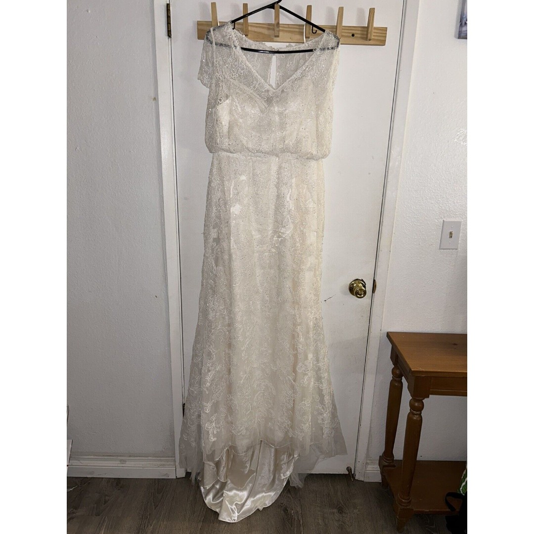 Melissa Sweet Wedding Dress MS251193 Color IVORY Women’s Design Luxury Sz 12