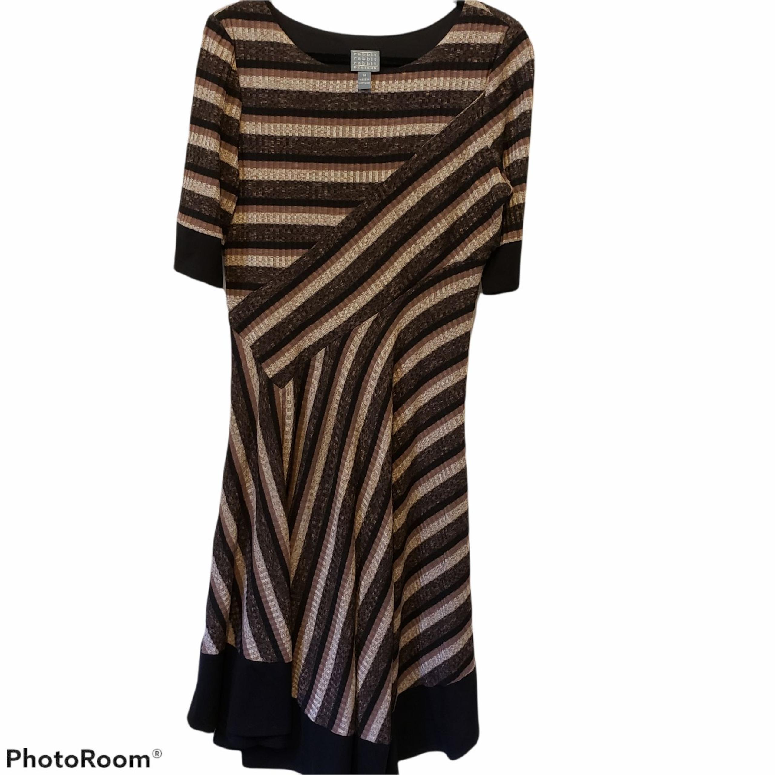 Rabbit Designs brown midi dresses