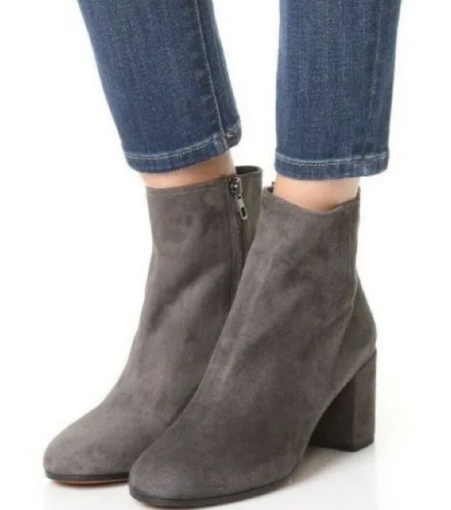 Vince Blakely Suede Ankle Boots Gray Size 7.5