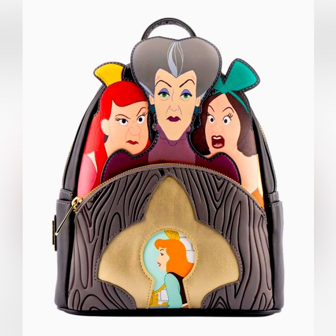 LOUNGEFLY | Disney Cinderella Evil Stepmother and Stepsisters Villains Backpack