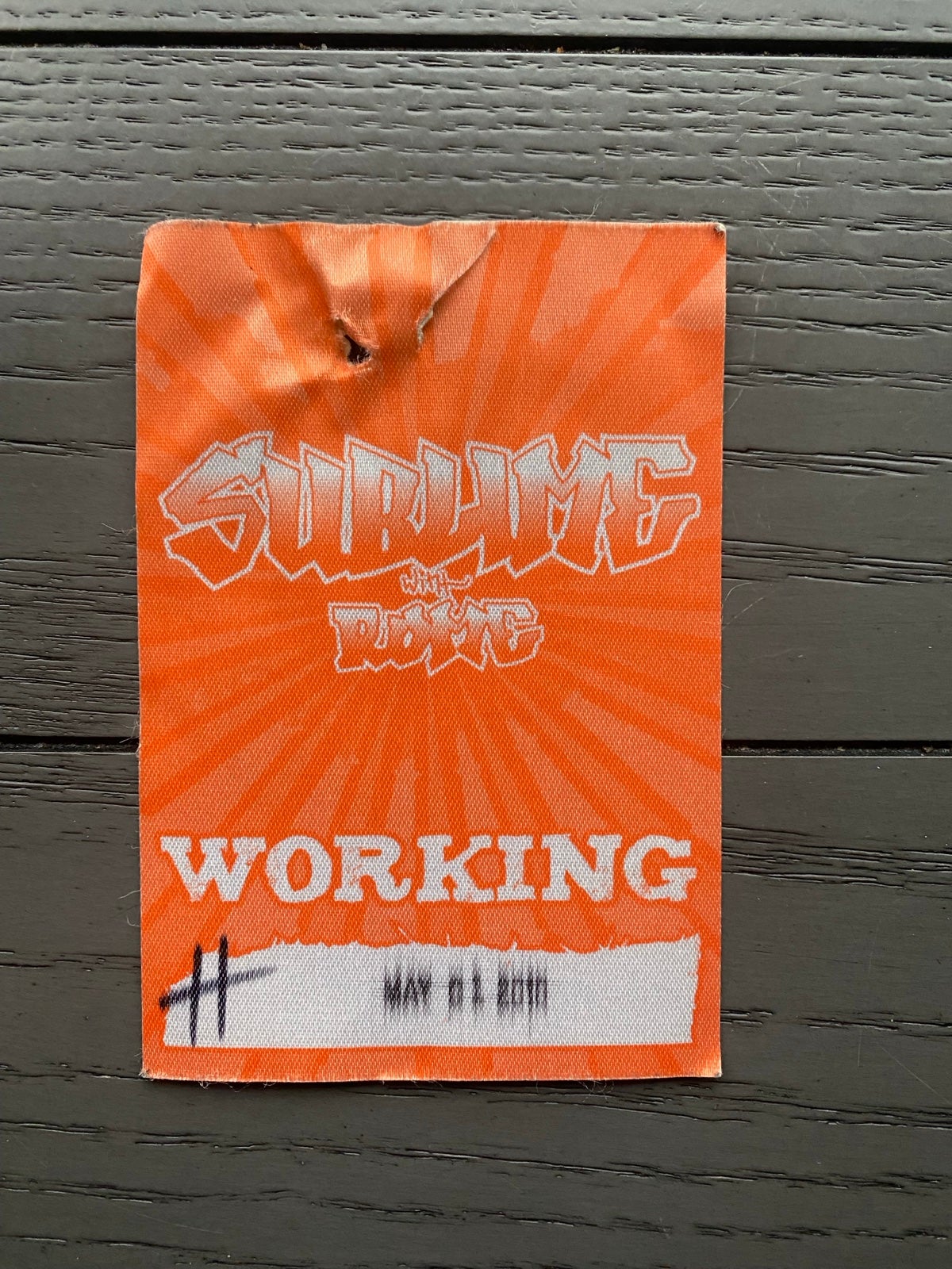 Sublime backstage pass rare