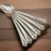 Set 6 Holmes and Edwards SPRING GARDEN Teaspoon Flatware Vtg