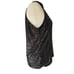 CABLE & GAUGE New Black Sequin Sleeveless Turtleneck Halter Top, Size Small