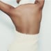 NWT ZARA FAUX FUR HALTER TOP ECRU